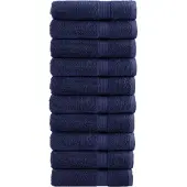 vidaXL Handdoeken SOLUND 10 st 600 g/m² 50x100 cm marineblauw
