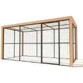 Glorenza Olivia - Kattenren - Aluminium - Antraciet - 380x190x187 cm