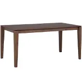 Beliani LOTTIE - Eettafel - Donkere houtkleur - 90 x 160 cm - MDF