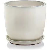 Polnix Grote Keramische Pot Crème 34x41x34 cm - Vorstbestendig
