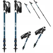 NILS TK8601 Trekkingstokken Blauw - Lichtgewicht Aluminium, Verstelbaar