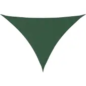 vidaXL Zonnescherm driehoekig 2,5x2,5x3,5 m oxford stof donkergroen