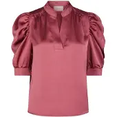 Neo Noir Dames Blouses Roella Heavy Sateen Blouse - Roze - Maat 34
