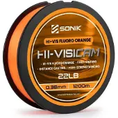 Sonik Subsonik HI-VIS INVISCAM | 1200m 25lb 0.41mm Oranje