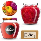 Kadax Amphora Pot Ø82 510ml + Deksel Ø82 W-0