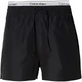 Calvin Klein Swimwear Zwemshorts 'Essentials' zwart / wit