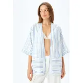 Koton Kimono lichtblauw / wit