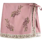 Next Rok groen / orchidee / wit