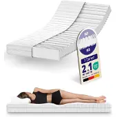 Mister sandman Matras - 90x200 - 7 zones - koudschuim - premium tijk - Allergievriendelijk - 15 cm hoog - Gemiddeld