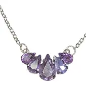 Fashion Jewelry royal druppel paars halsketting.