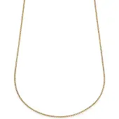 Lucleon Essentials | 2 mm Goudkleurige Ketting met Gebogen Venetiaanse Schakels