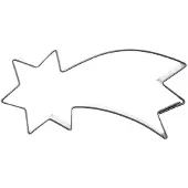 Orion Stalen koekjesvormpje, in de vorm van een kerstster, 10 cm