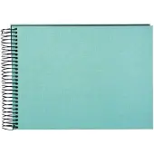 Goldbuch - Spiraalalbum Bella Vista - 24x17 cm - Aqua met zwarte pagina’s