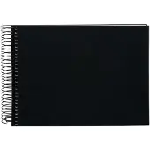 Goldbuch - Spiraalalbum Bella Vista - 24x17 cm - Zwart met witte pagina’s