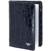 Golden Head Leren kaarthoes Cayenne RFID Protect Kartenetui 4431 Nachtblau donkerblauw