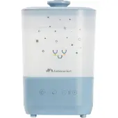 Bebeconfort luchtbevochtiger voor baby's, met nachtlampje in 7 kleuren, ultrasone technologie (tot 48 uur), inclusief reinigingsborstel, blauw