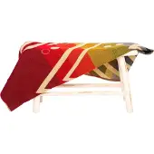 EcuaFina Alpaca native blanket Imbabura Rood