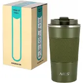 NILS Groene Thermosbeker 510ml - Ideaal voor Camping & Reizen