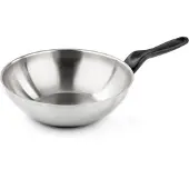 Barazzoni 278109728, Ronde wok-/roerbakpan, Zwart, Roestvrij staal, Roestvrij staal, Claudio Bellini, Le Inoxidabili