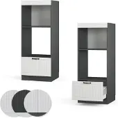 Vicco Fame-Line Magnetronkast – 60 cm open Wit Landhuis