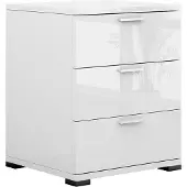 Vicco Marseille Nachtkastje – 46.2 x 60 cm Wit Hoogglans