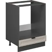 Vicco Fame-Line Ovenombouwkast – 60 cm, WB Antraciet GrijsBeige