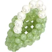 Mymo Handtas groen / wit