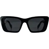 Prada PR08YS 1AB5S0 zwarte donkergrijze zonnebril