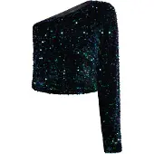 Faina Blouse blauw / smaragd / lila / zwart