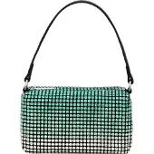 Mymo Handtas turquoise / groen / zwart / transparant