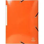 Exacompta 25x IDERAMA Elastomap 3 kleppen Maxi Capacity 425gm2 A4 - Oranje - 55836E