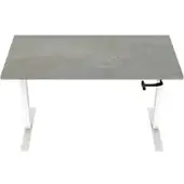 Euroseats Crank Zit-sta-bureau Rechthoekig Oxyd Beton T-Voet 1.600 (B) x 800 (D) x 1.190 (H) mm Metaal