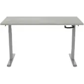 Euroseats Crank Zit-sta-bureau Rechthoekig Oxyd Beton T-Voet 1.200 (B) x 800 (D) x 1.190 (H) mm Metaal