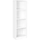 Vasagle Boekenkast met 4 vakken, Wit