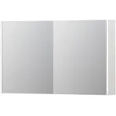 Ink SPK1 Spiegelkast 2 Deuren - 100x60cm - Hoogglans Wit - Spiegels, Spiegelkasten - 8718835101268