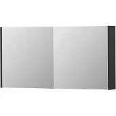 Ink SPK1 Spiegelkast 2 Deuren - 120x60cm - Mat Antraciet - Spiegels, Spiegelkasten - 8718835101589
