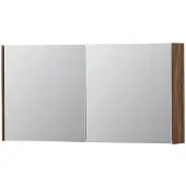 Ink SPK1 Spiegelkast 2 Deuren - 120x60cm - Noten - Spiegels, Spiegelkasten - 8718835101442