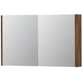 Ink SPK1 Spiegelkast 2 Deuren - 100x60cm - Noten - Spiegels, Spiegelkasten - 8718835101169