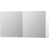 Ink SPK1 Spiegelkast 2 Deuren - 120x60cm - Mat Wit - Spiegels, Spiegelkasten - 8718835101565