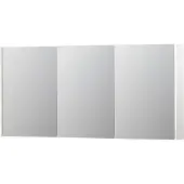 Ink SPK2 Spiegelkast 3 Deuren - 160x74cm - Hoogglans Wit - Spiegels, Spiegelkasten - 8718835093143