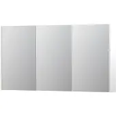 Ink SPK2 Spiegelkast 3 Deuren - 140x74cm - Mat Wit - Spiegels, Spiegelkasten - 8718835092818
