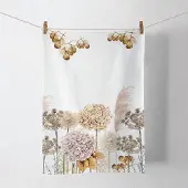 Ambiente Theedoek Dried Flowers Wit wit Katoen Thee- en keukendoek