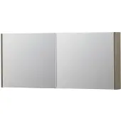 Ink SPK1 Spiegelkast 2 Deuren - 140x60cm - Greige Eiken - Spiegels, Spiegelkasten - 8718835101770