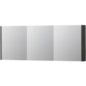 Ink SPK1 Spiegelkast 3 Deuren - 160x60cm - Mat Antraciet - Spiegels, Spiegelkasten - 8718835102142