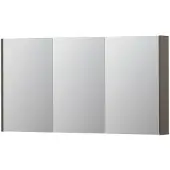 Ink SPK2 Spiegelkast 3 Deuren - 140x74cm - Mat Taupe - Spiegels, Spiegelkasten - 8718835092849