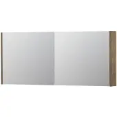 Ink SPK1 Spiegelkast 2 Deuren - 140x60cm - Naturel Eiken - Spiegels, Spiegelkasten - 8718835101756