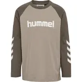 Hummel Functioneel shirt bruin / lichtbruin / wit
