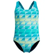 Speedo - Kid's Print Splashback One Piece - Badpak 116, turkoois