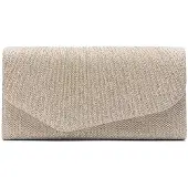 Manfield Zilveren glitter clutch | Maat Onesize