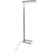 Arcchio Vloerlamp Logan Neo, dimbaar, alu / grijs / zink, Werkkamer / Kantoor, Aluminium, Modern